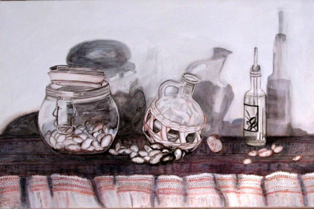 Bodegón, Aguada, 45 x 65 cm, 2011