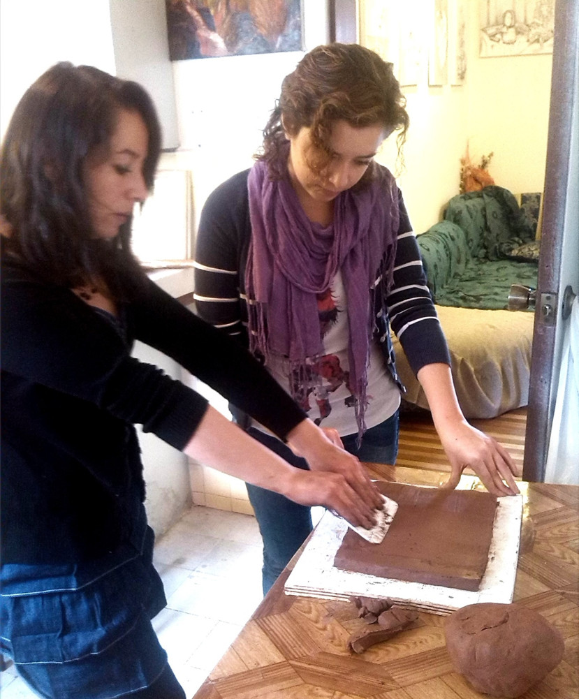 Taller de escultura técnica modelado - Sala de Arte Filatova Bauer 2015