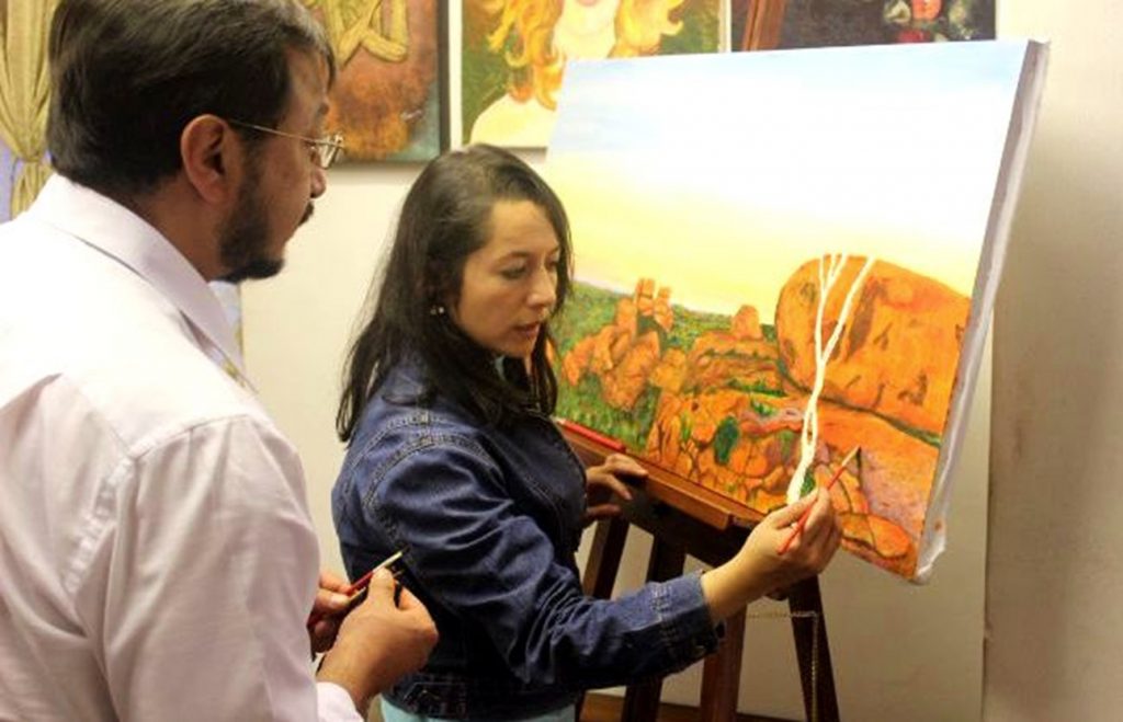 Taller de pintura técnica óleo - Sala de Arte Filatova Bauer 2015