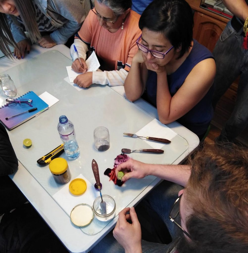 Taller de acuarela laboratorio - Sala de Arte Filatova Bauer 2019