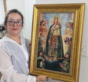 Virgen del Rosario, réplica por Filatova Bauer